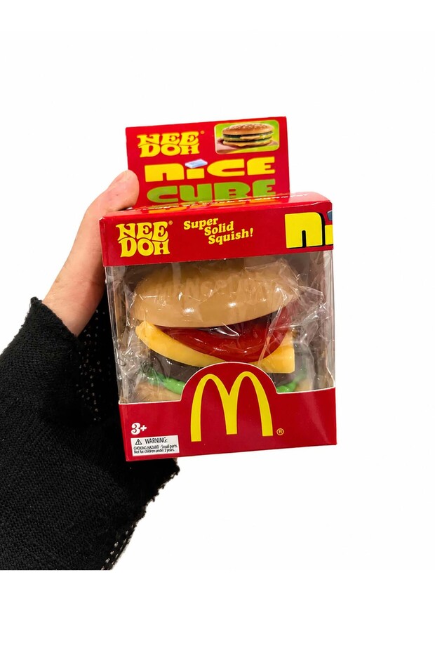 DIY 6 Layer Hamburger Block Squishy Squeeze Toy – Fidget Stress Ball for Kids & Adults | Soft Sensory Decompression Toy for Anxiety Relief & Study Focus (Pack of 1)