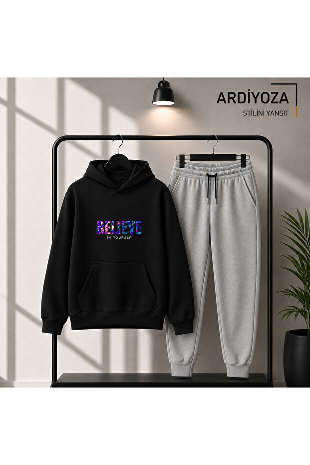 Qwim Winter Set 2-Piece Stylish (Sweatshirt-Sweatpants) Printed