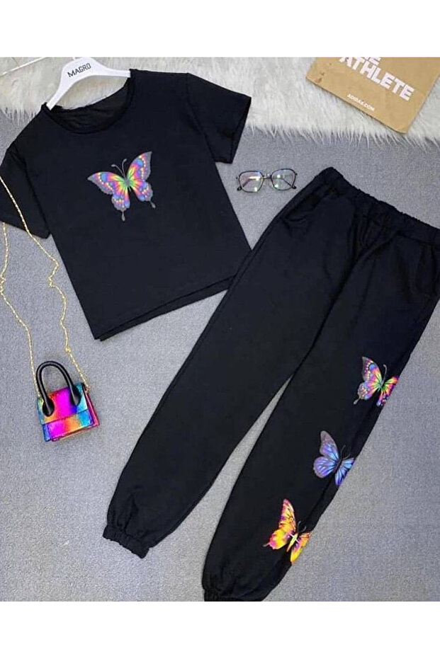 Unisex Printed T-Shirt and Shorts Set