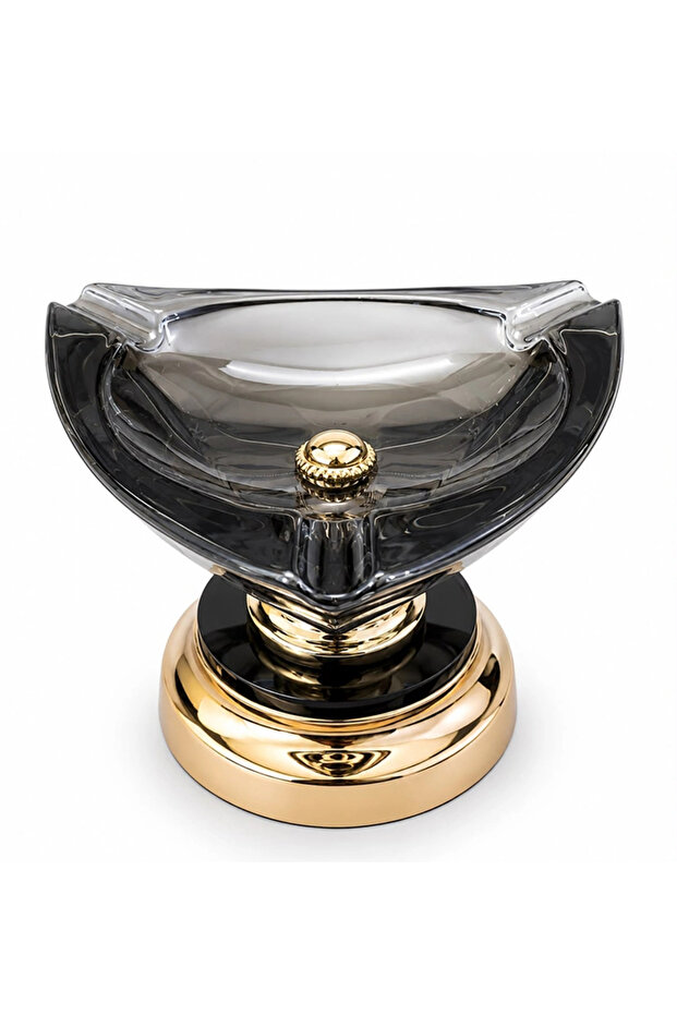 Glass Ashtray with Metal Legs Lov5165