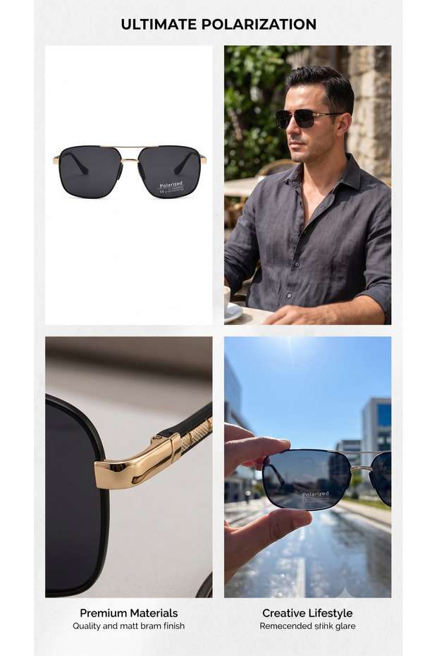 Men's Sunglasses with Uv400 Protection