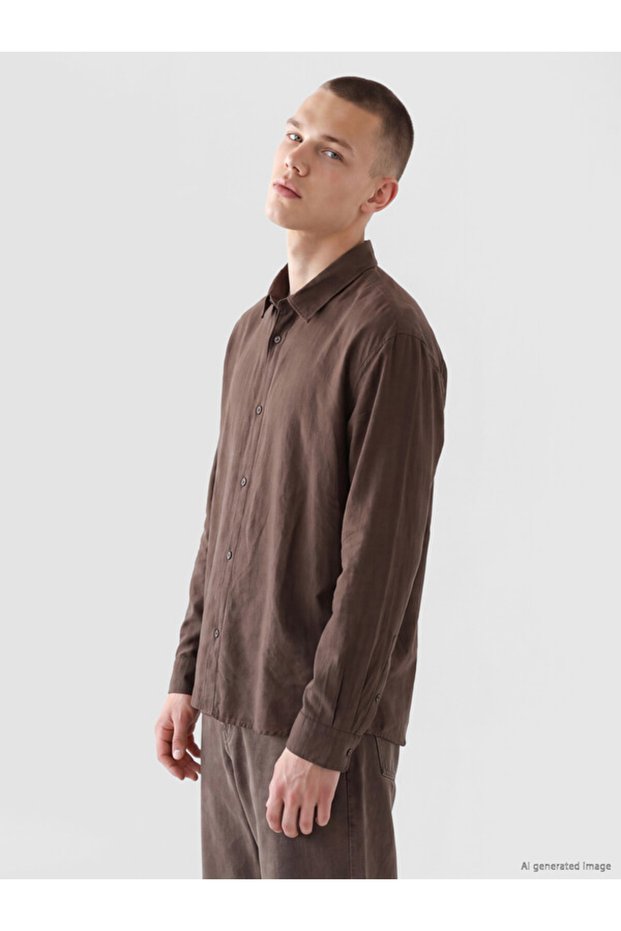 I Standardfit Linen Look Men's Shirt from Freezen Store