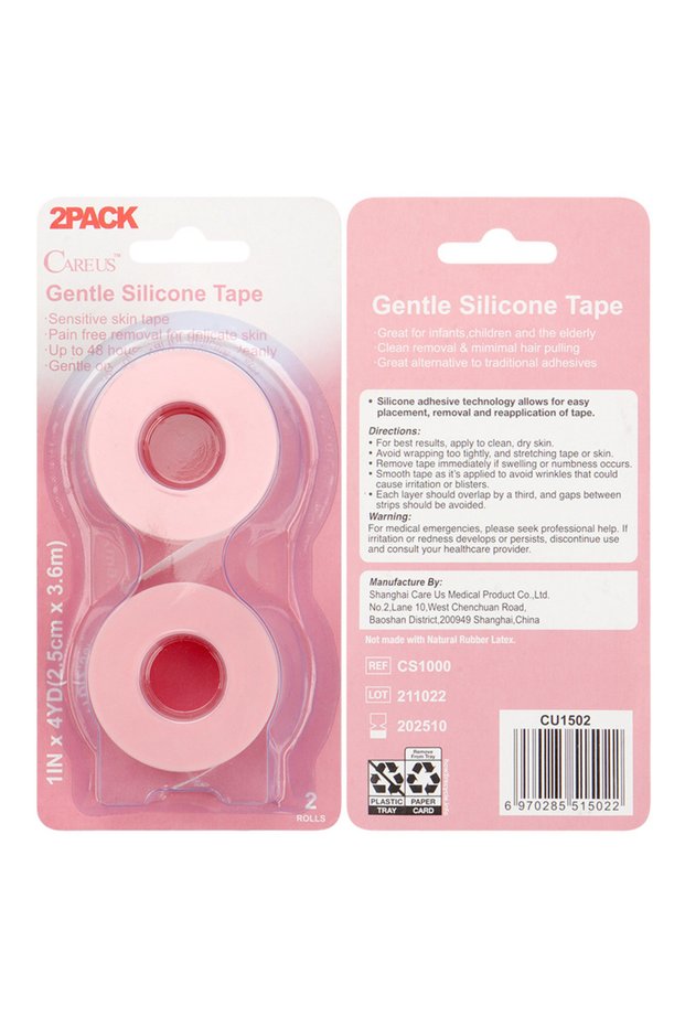 big size pink 2.5cm 2pcs/Box Eyelash Silicone Tape Lash Extension Adhesive Tape Small Hole Breathabl