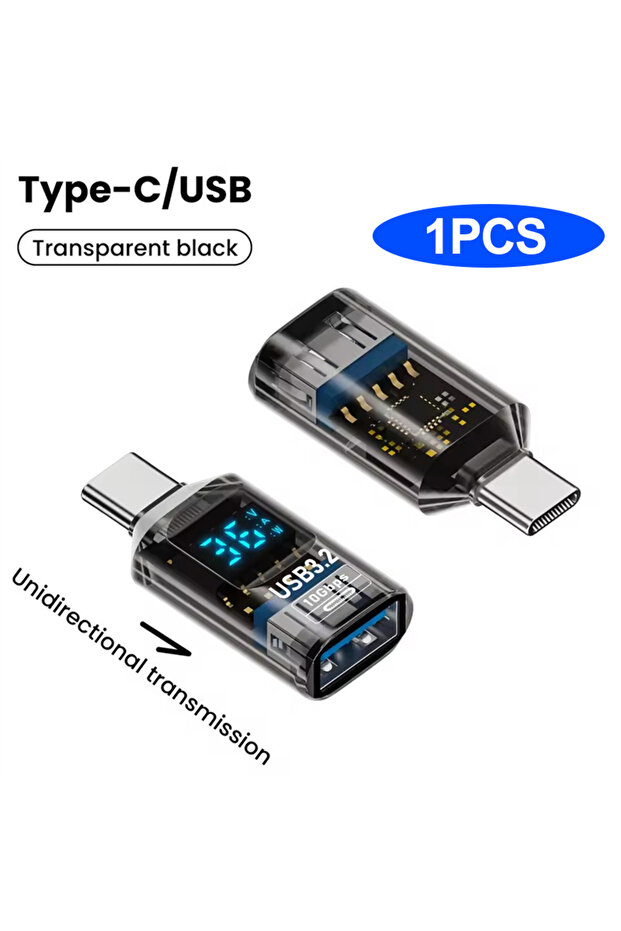 محول عرض رقمي USB 3.2 بسرعة 10 جيجابت في الثانية، محول USB C OTG ذكر إلى أنثى، شحن سريع، نقل بيانات.