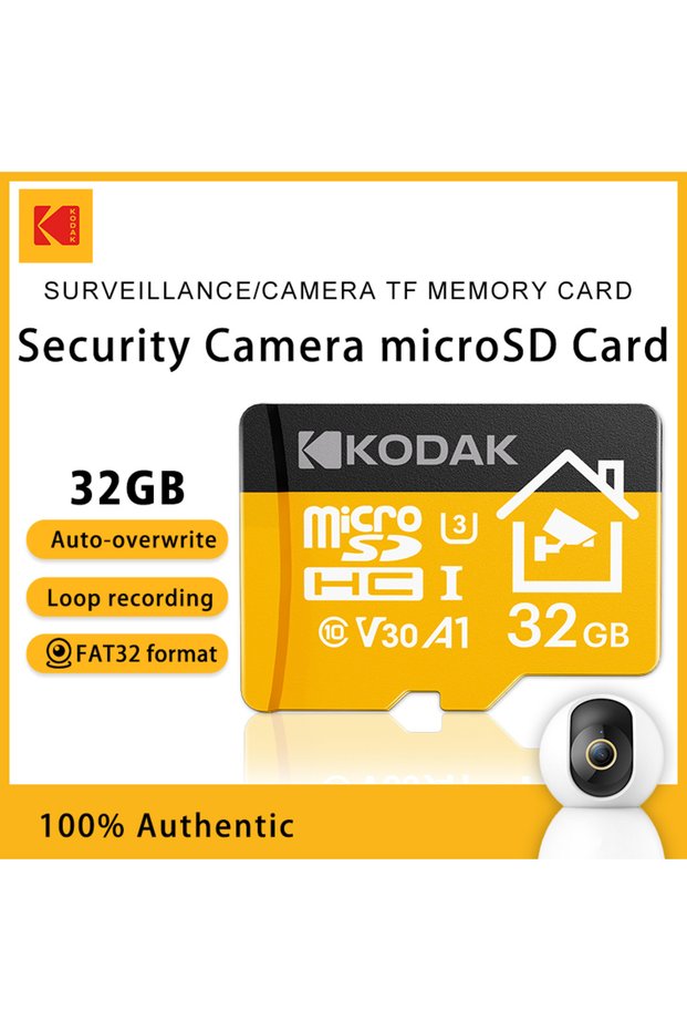 Kodak 32 GB Kodak KI330 High Endurance Micro SD Card for Security Camera & Dash Cam 64G 128G 256G U3