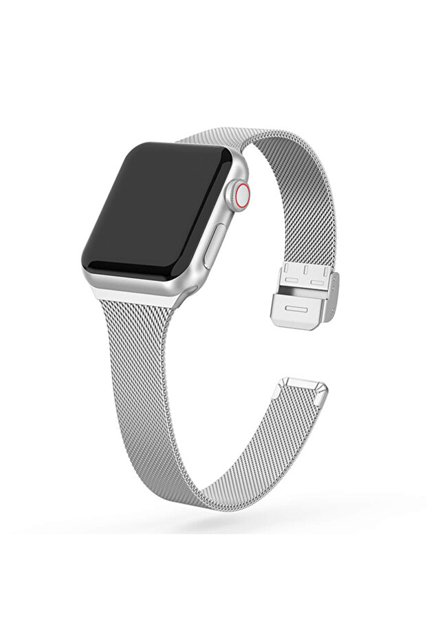 38mm 40mm 41mm Silver Stainless Steel Mesh Strap for Apple Watch Band 38mm 40mm 41mm 42mm 44mm 45mm