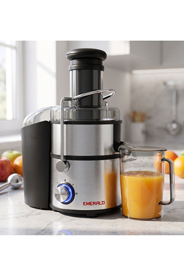 Emerald 600W Electric Juicer Machine – Wide Chute Fruit & Veg Extractor