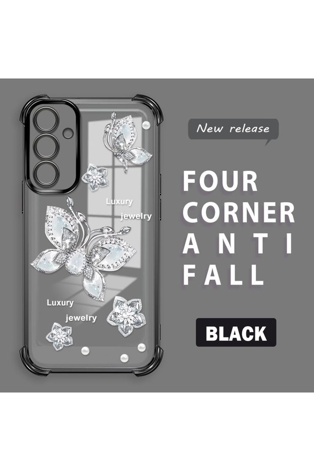 Samsung Galaxy A25 Compatible Transparent Back Four-Corner Reinforced Impact Protection Silicone Case