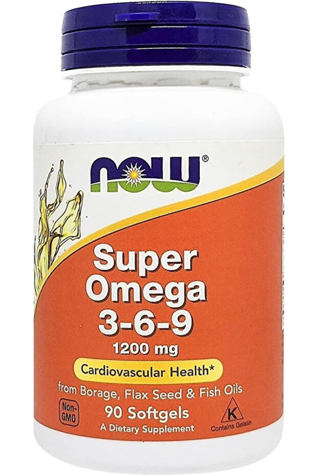 Now Foods Super Omega 3 - 6 - 9 Vitamin, 1200 Mg 90 Softgels
