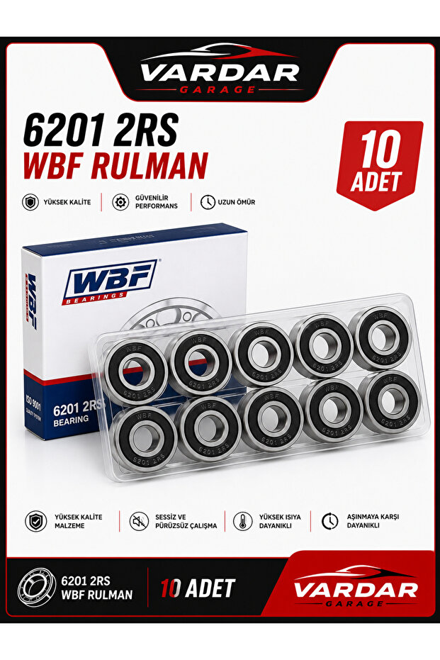 6201 2RS RULMAN 10 ADET