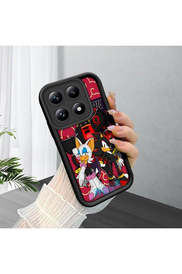 Xiaomi Mi 14t Pro Compatible Black Silicone Case with Shockproof Camera Protection