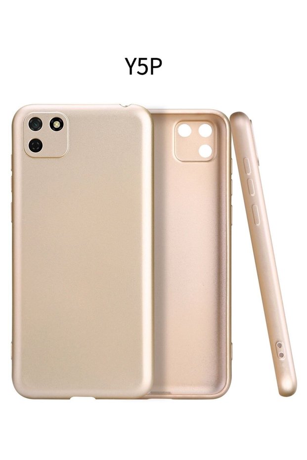Compatible Case for Huawei Y5P Yumauask Colorful Flexible Premium Rubber Silicone - Gold