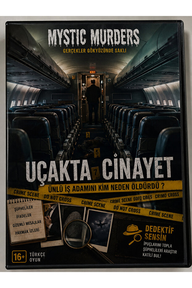 Murder on the Plane Detective Game – Mystery Solving and Murder Scenario Box Game