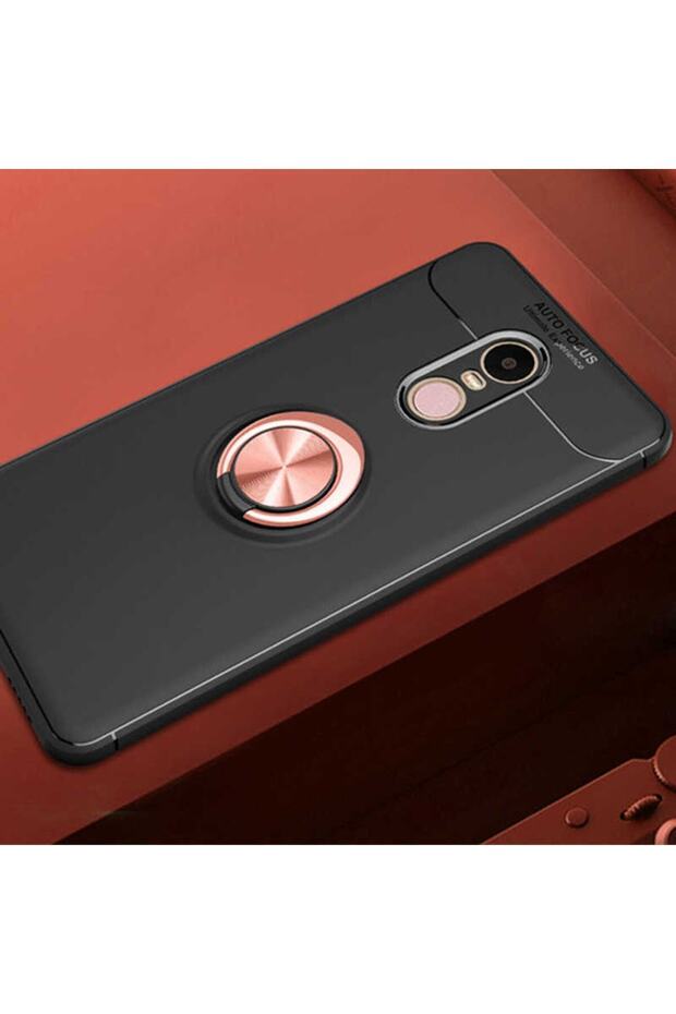 Silicone Ravel Cover with Rotatable Ring Stand for Xiaomi Redmi Note 4X Compatible Mobile Phone