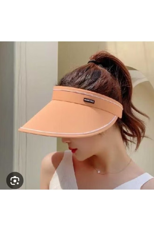 Foldable Sun Visor Hat UV Protection Wide Brim Adjustable Outdoor Beach Golf Sports Cap Black