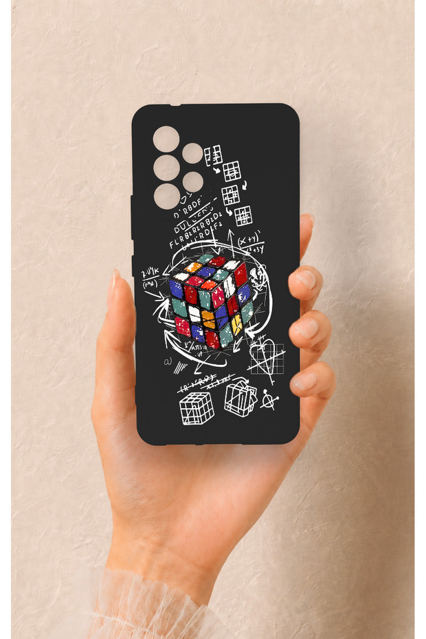 Samsung A53 Compatible Rubik's Cube Patterned Silicone Case