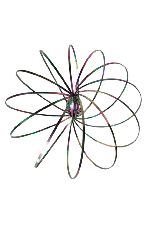 1pcs colorful Colorful Kinetic Toroflux Magic Ring Ideal Flow Toy Outdoor Play Stress Relief Fidget