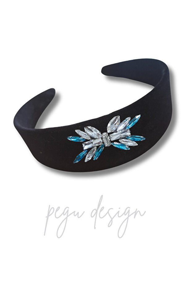 Lux Stone Black Velvet Crown Di̇ana Series