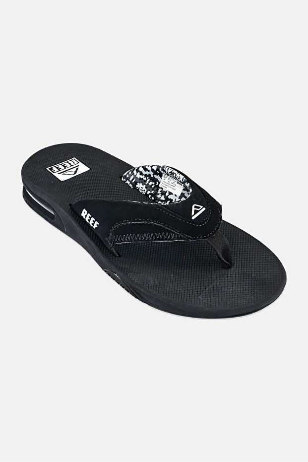 Women Fanning Slip On Slippers, Black