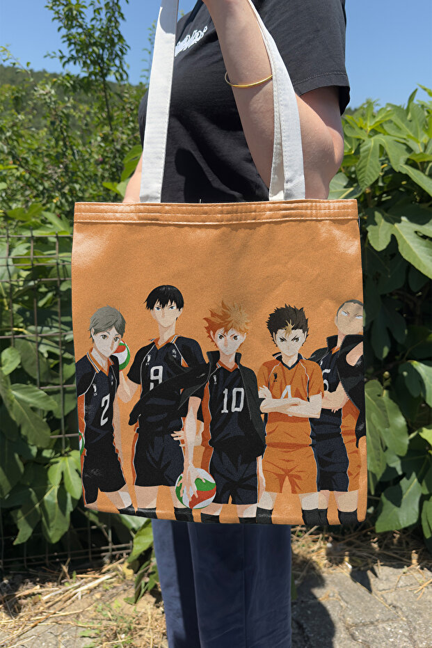 Haikyuu V1 Summer Winter Double-Sided Canvas Print Tote Bag Anime Bag