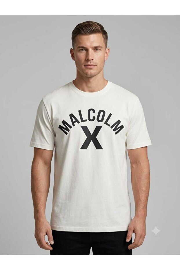 Malcolm X Baskılı Tshirt