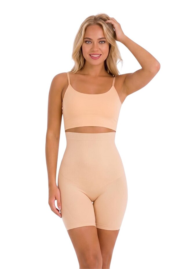 005 Seamless High Waist Silicone Waist Supporter Long Corset