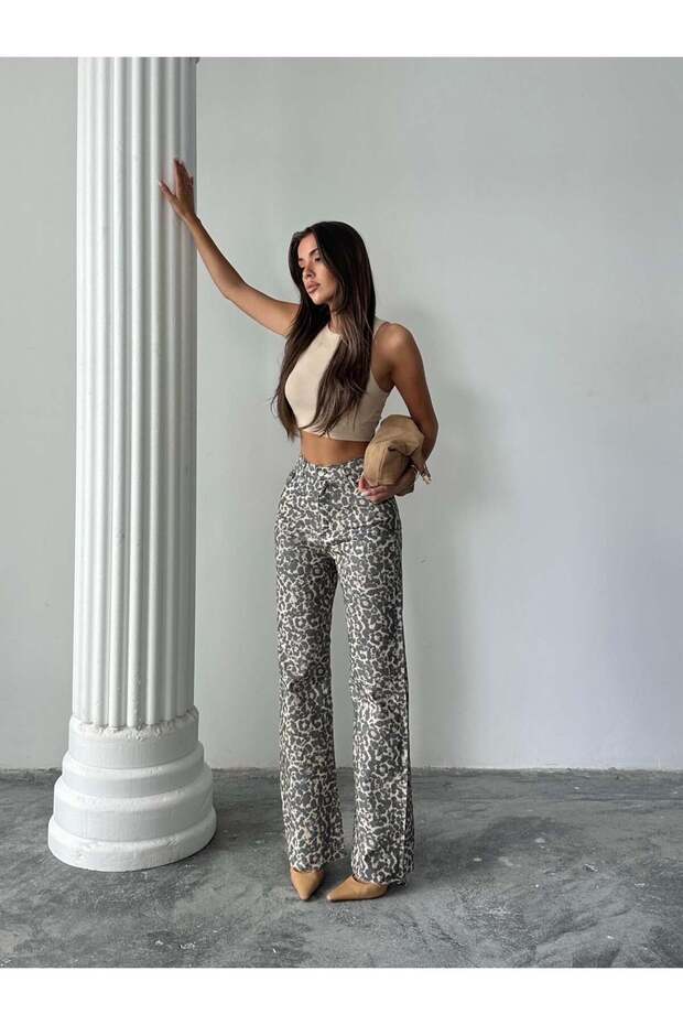 Palazzo jean - leopard