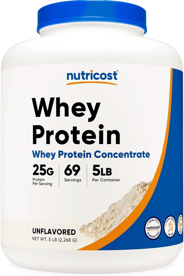 Whey Protein Concentrate Powder (Unflavored) 5 LB