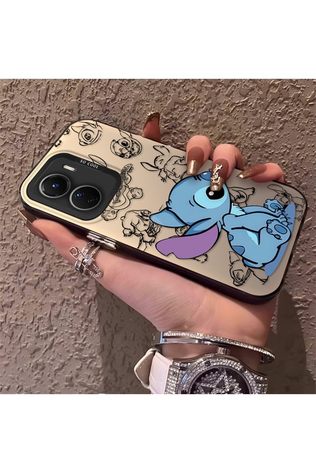 Vivo Y02S Compatible High-Quality Cartoon Printed Case, Stylish Multi-Faceted Full Protective Cover
