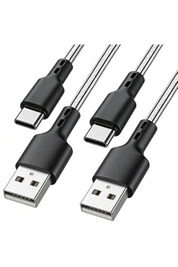 كابل USB A إلى مايكرو USB، 3 أمتار [عبوة من قطعتين] كابلات مايكرو USB، كابلات TPE للشحن السريع ومزامنة البيانات لأجهزة أندرويد الذكية - 1