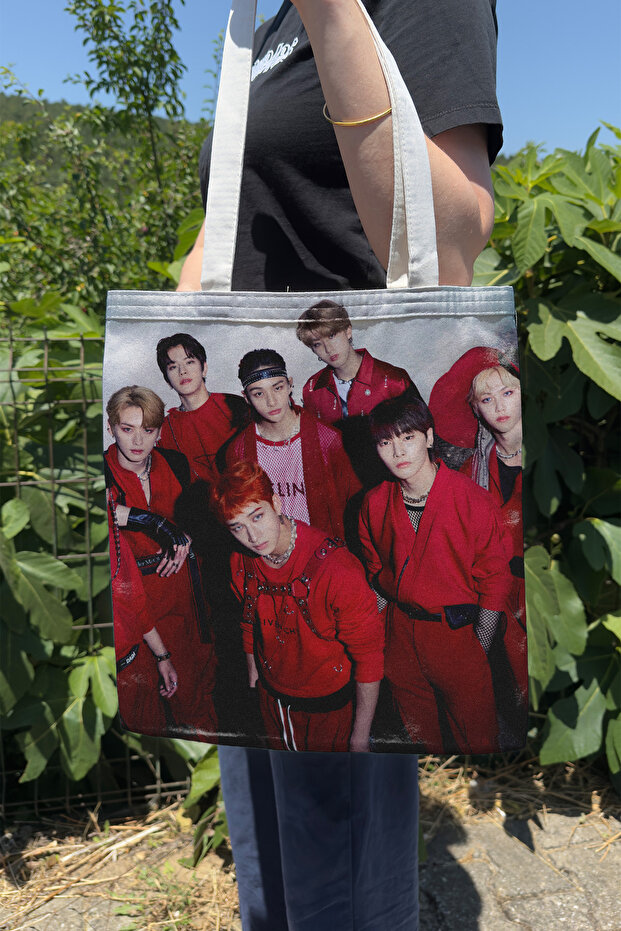 Stary Kids V2 Double-Sided Summer and Winter Canvas Print Tote Bag