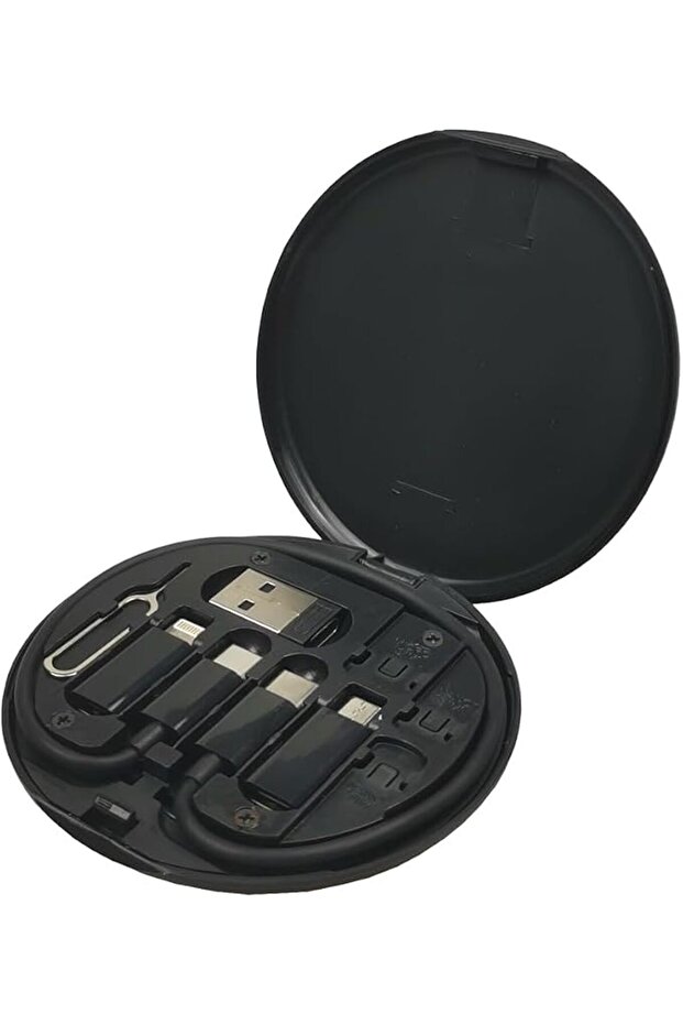 Multifunctional USB Data Cable Set, Storage Box with Multi USB Charging Adapter Cable Kit Micro USB