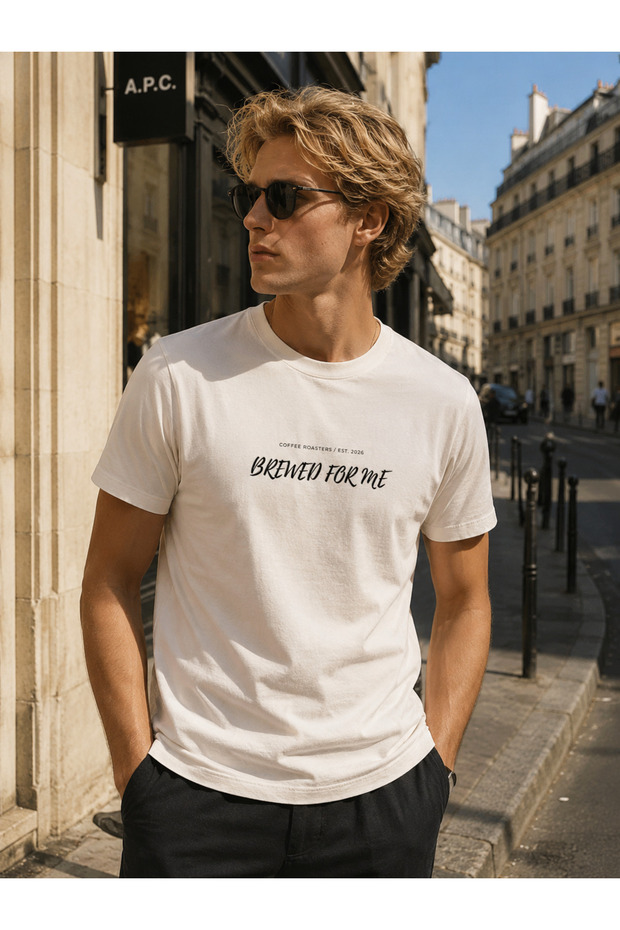 Brewed for Me Design 100% Cotton Unisex Basic T-Shirt