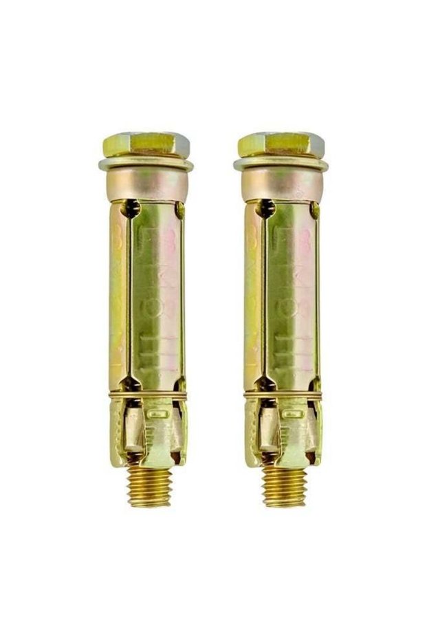PACK OF 2, M8 Fix Bolt Wall Anchor Fastener | Heavy Duty Expansion Bolt for Concrete, Brick & Masonry | Zinc Coated Steel