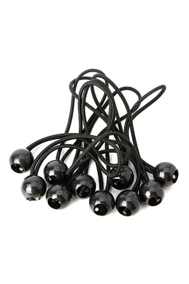 30 elastic ropes (200 mm), suitable for tarpaulins, gazebos, camping, tents