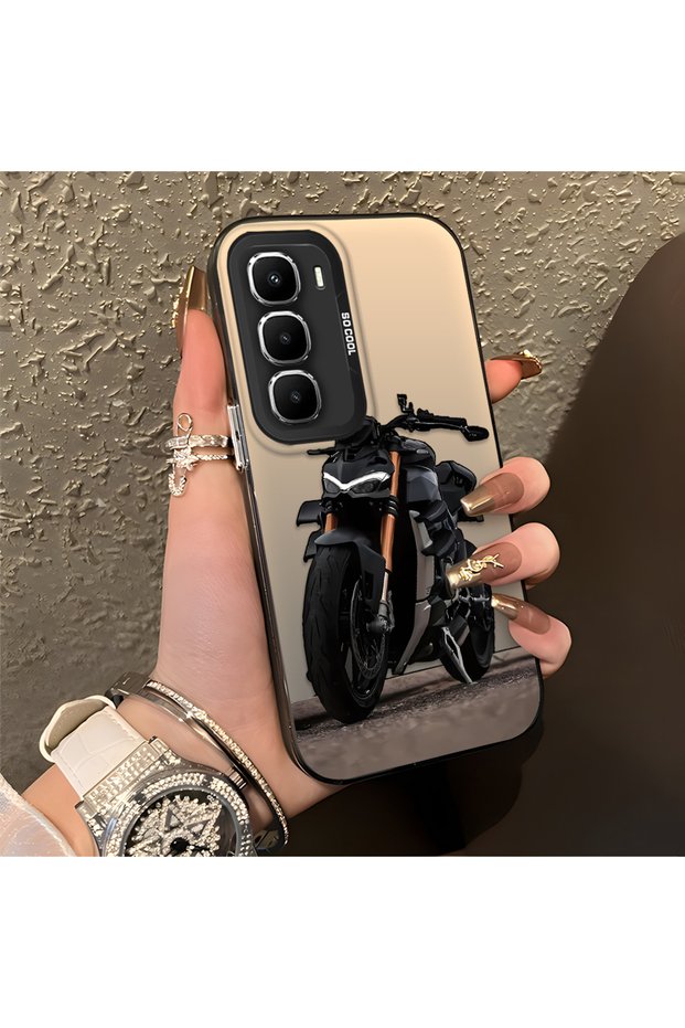 Infinix Hot 60 5g Compatible Cool Sport Motorcycle Printed Matte Quality Soft Silicone Case
