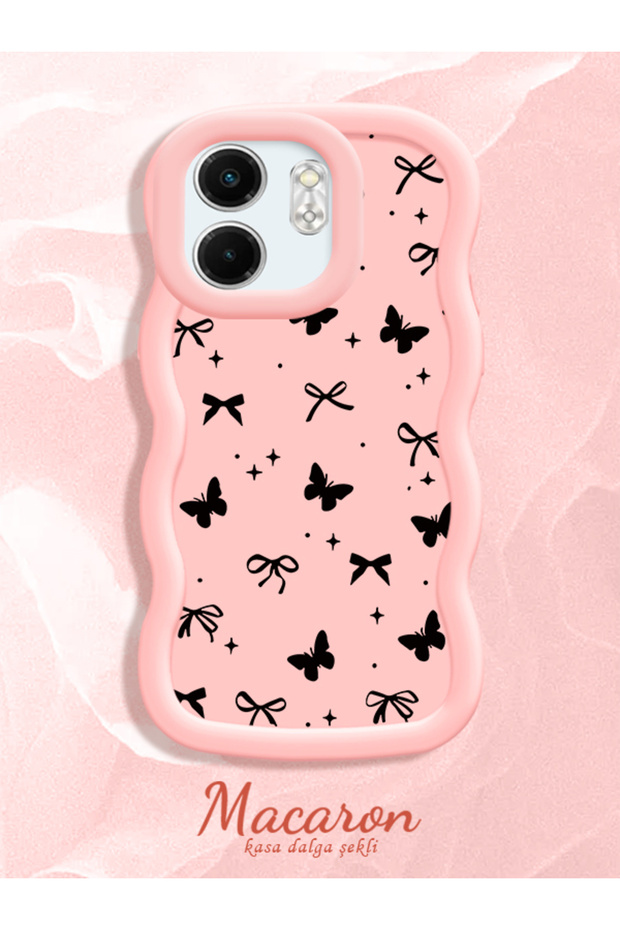 Infinix Smart 9 Compatible Thin Butterfly Bow Printed Soft Structure Daily Use Phone Case