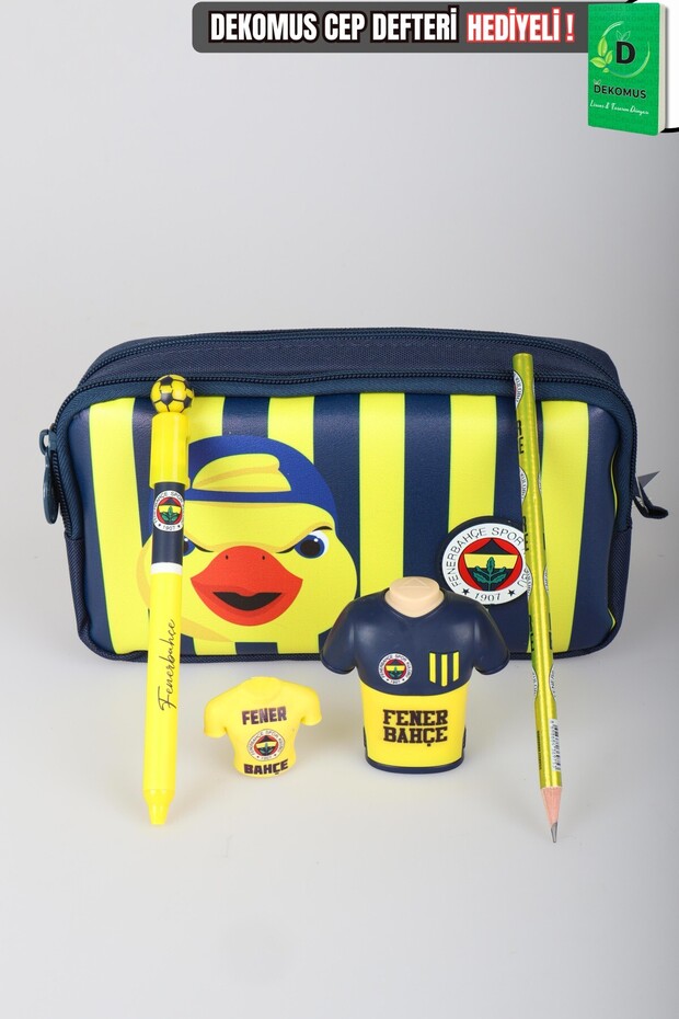 X Dekomus Licensed Yellow Collection Pen Bag, Ball-Headed Gel Pen, Jersey Design K