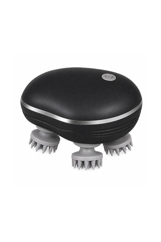 Rechargeable Head Massager for Stress Relief, Hair Growth & Blood Circulation With 3 Massage Modes Black