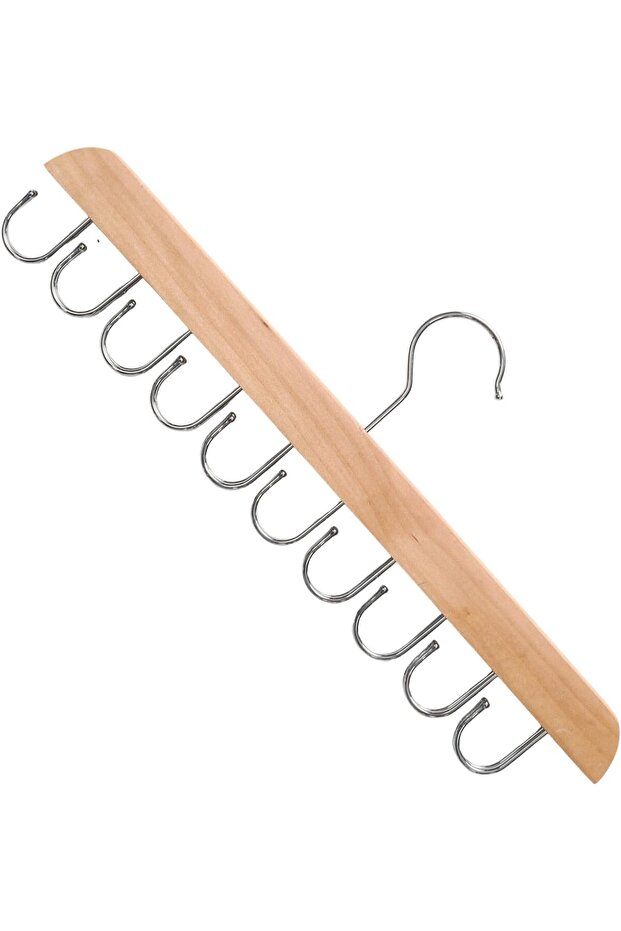 Wardrobe Bra Hanger Vest 20 Adjustable Hooks Foldable Wooden Space-Saving