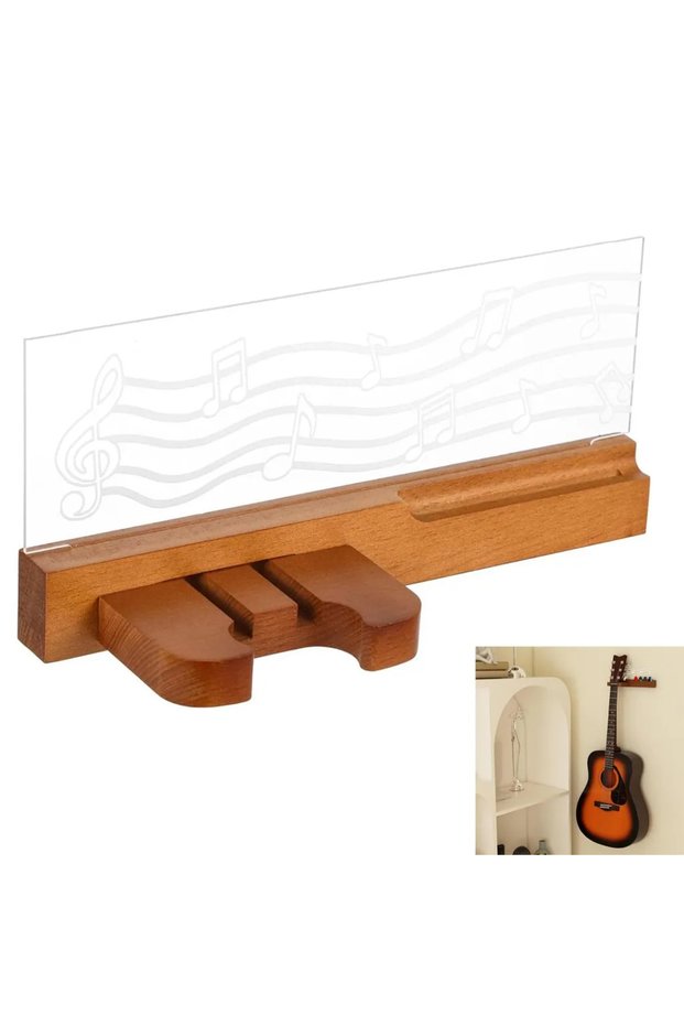 Guitar stands, guitar wall mounts, guitar gifts with LED lights, wall-mounted guitar stands, sheet music design, acoustic-electric basses.