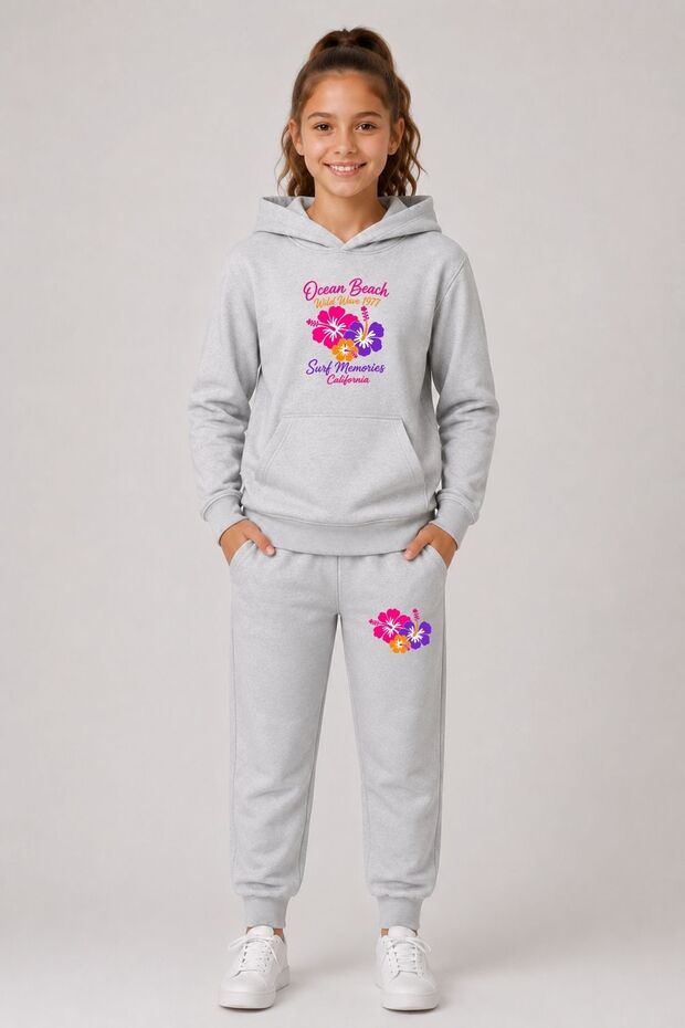 Armikids School and Daily Wear Printed Hooded Kangaroo Pocket Set