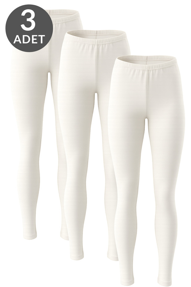 Women's 3-Pack Cotton Lycra Long Tights 7217