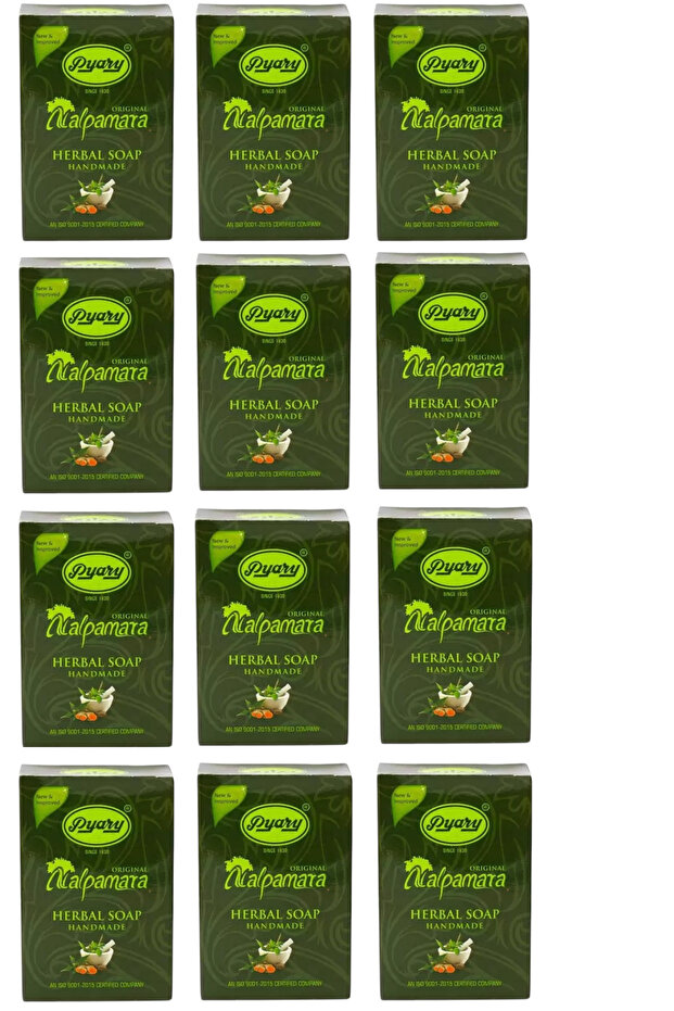 Herbal Hand Made Nalpamara Soap 75gm (Pack of 12)