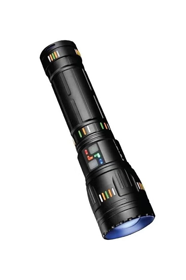 مصباح يدوي LED عالي السطوع DX2327 للتخييم مع وظيفة التكبير والتركيز، قابل لإعادة الشحن