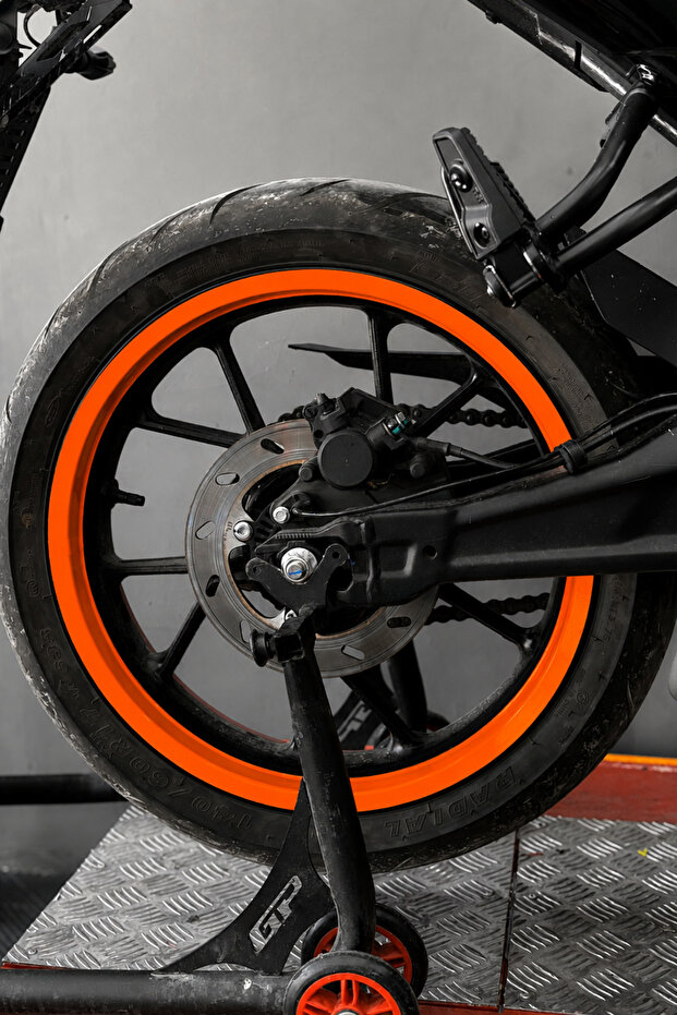 Full Lap Rim Stripe Sticker Set Compatible with Motorcycle 17 Inch Rims (8 Half Rims Included)