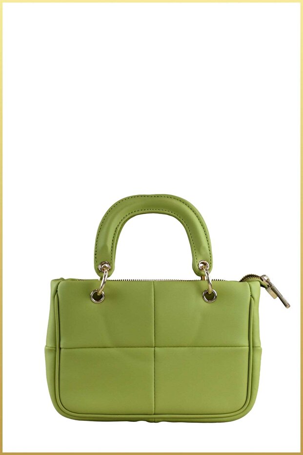 Bloom Women's Quilted Hand and Shoulder Bag - Pistachio Green