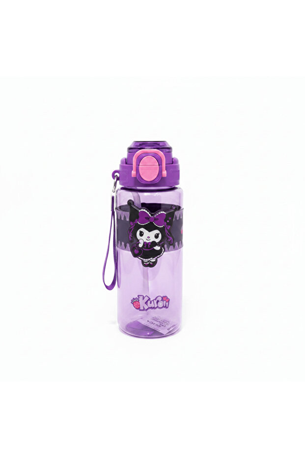 Purple Kuromi Character Plastic Water Bottle – 750 ml