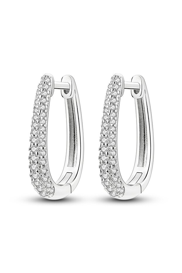 KTE200 Woman Earring 925 Sterling Silver Original Hoop Earring Round Shape Pendientes Exquisite Jewe
