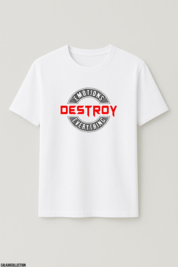 Unisex Oversize Emotions Destroy Everything Tshirt